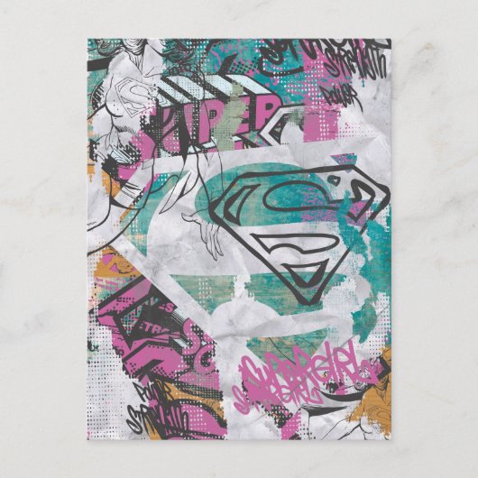 Supergirl Comic Capers Patroon 11 Briefkaart (Voorkant)