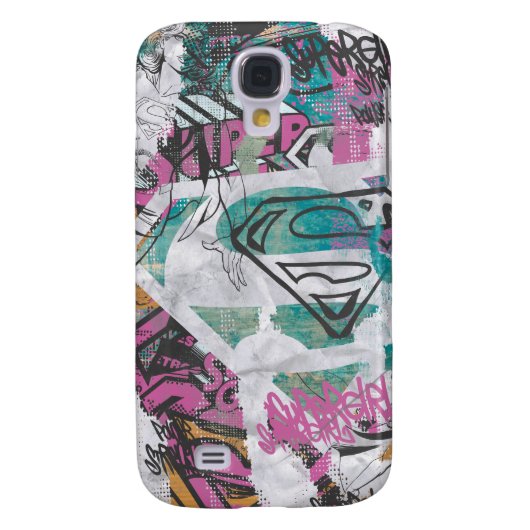 Supergirl Comic Capers Patroon 11 Case-Mate Samsung Galaxy Hoesje (Achterkant)