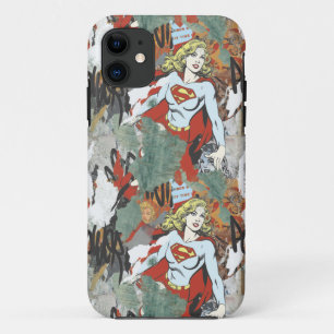 Supergirl Comic Capers Pattern 8 iPhone 11 Hoesje