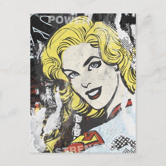 Supergirl Comic Caps 1 Briefkaart (Voorkant)