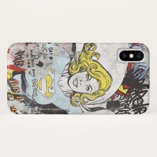 Supergirl Comic Caps 3 Case-Mate iPhone Case (Achterkant (horizontaal))