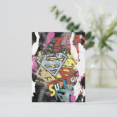 Supergirl Comic Caps 4 Briefkaart (Staand voorkant)