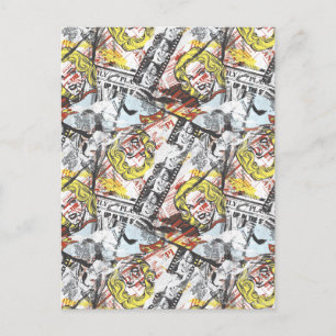 Supergirl Comic Caps Patroon 2 Briefkaart