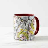 Supergirl Comic Caps Patroon 2 Mok (Voorkant rechts)