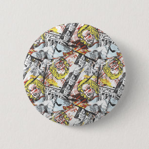 Supergirl Comic Caps Patroon 2 Ronde Button 5,7 Cm
