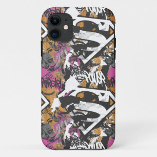 Supergirl Comic Caps Patroon 3 iPhone 11 Hoesje