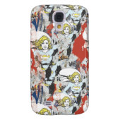Supergirl Comic Caps Patroon 5 Case-Mate Samsung Galaxy Hoesje (Achterkant)