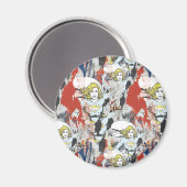 Supergirl Comic Caps Patroon 5 Magneet (Voorkant / Achterkant)