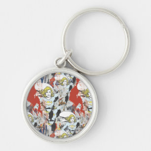 Supergirl Comic Caps Patroon 5 Sleutelhanger