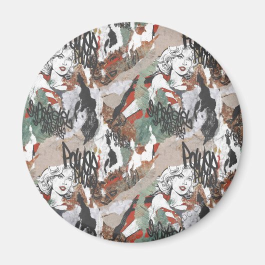 Supergirl Comic Caps Patroon 6 Magneet (Voorkant)