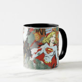 Supergirl Comic Caps Patroon 8 Mok (Voorkant rechts)