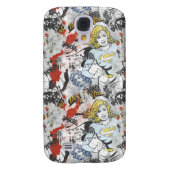 Supergirl Comic Caps Patroon 9 Case-Mate Samsung Galaxy Hoesje (Achterkant)