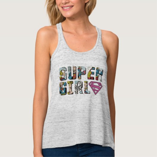 Supergirl Comic Logo 2 Tanktop (Voorkant)