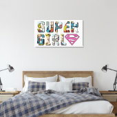 Supergirl Comic Logo Canvas Afdruk (Insitu (Slaapkamer))