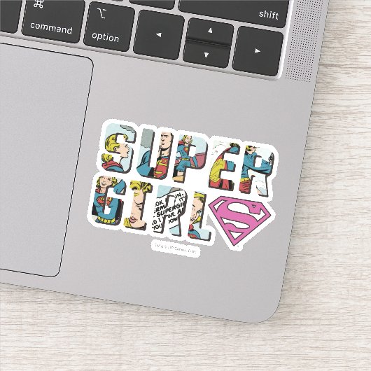 Supergirl Comic Logo Sticker (Detail)