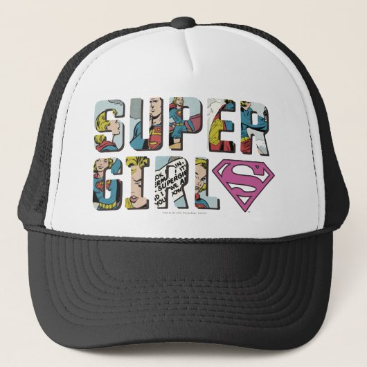 Supergirl Comic Logo Trucker Pet (Voorkant)
