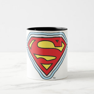 Supergirl Comic Logo Tweekleurige Koffiemok