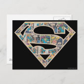 Supergirl Comic Strip Logo Briefkaart (Voorkant / Achterkant)