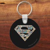 Supergirl Comic Strip Logo Sleutelhanger (Voorkant)