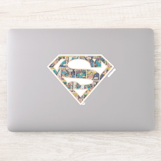 Supergirl Comic Strip Logo Sticker (Computer)