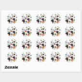 Supergirl Crazy Sky Ronde Sticker (Vel)