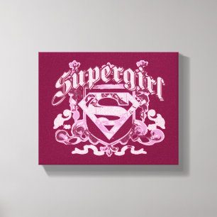 Supergirl Crest Design Canvas Afdruk