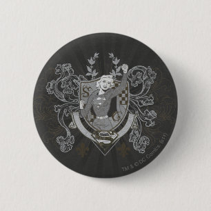 Supergirl Crest Ronde Button 5,7 Cm