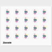 Supergirl Cursive Ronde Sticker (Vel)