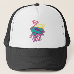 Supergirl Cursive Trucker Pet
