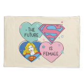 Supergirl "De toekomst is Vrouw" Kussensloop (Achterkant)