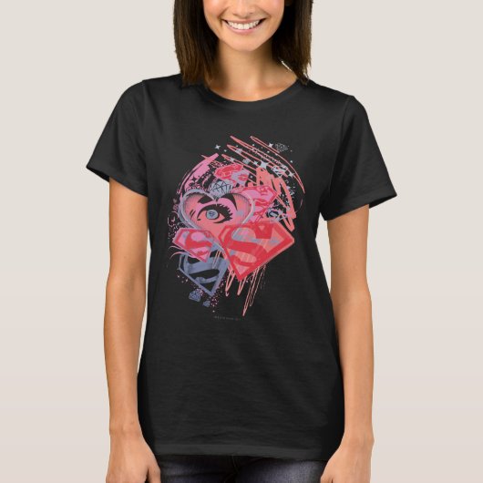 Supergirl Diamonds en Lips T-shirt (Voorkant)