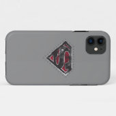 Supergirl Distress Logo Black en Red Case-Mate iPhone Case (Achterkant (horizontaal))