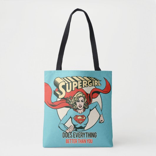 Supergirl doet alles beter dan jij draagtas (Voorkant)