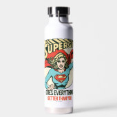 Supergirl doet alles beter dan jij waterfles (Links)