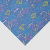 Supergirl en Logo gekleurde contouren Tissuepapier (Detail)