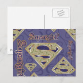 Supergirl Fancy Logo Collage Briefkaart (Voorkant / Achterkant)