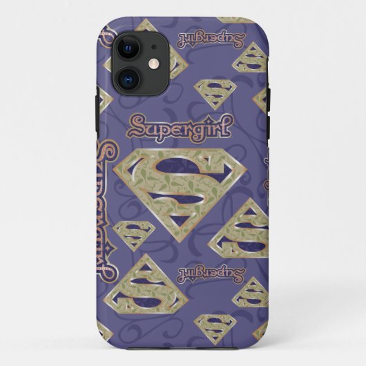 Supergirl Fancy Logo Collage Case-Mate iPhone Case (Achterkant)