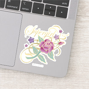 Supergirl Fancy Rozen Sticker