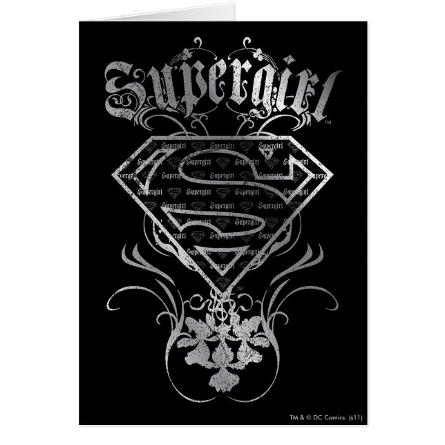 Supergirl Fancy Silver Logo (Voorkant)