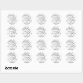 Supergirl Fancy Silver Logo Ronde Sticker (Vel)