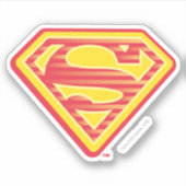 Supergirl Far-Out Logo Sticker (Voorkant)