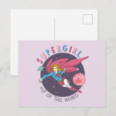 Supergirl Flying Upwards Illustratie Briefkaart (Voorkant / Achterkant)