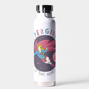 Supergirl Flying Upwards Illustratie Waterfles