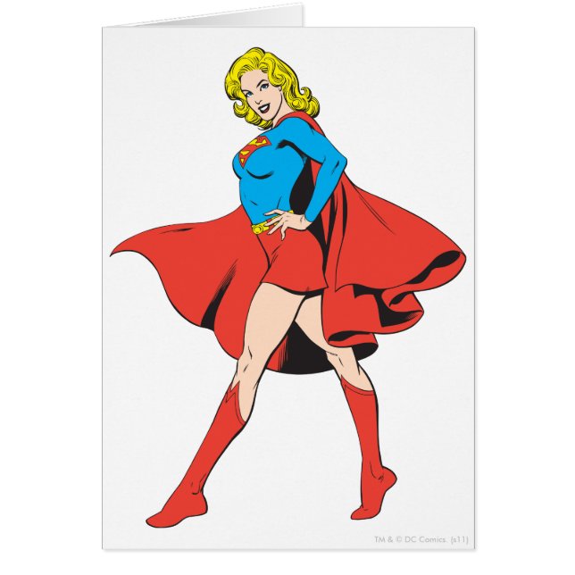 Supergirl frappe un poteau (Devant)