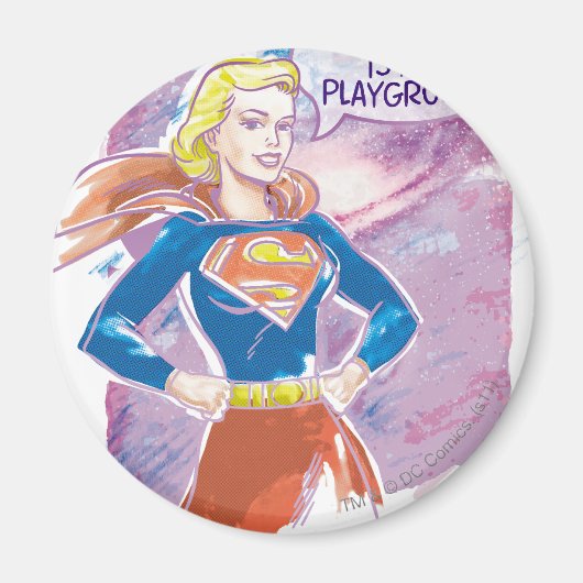 Supergirl Galaxy Magneet (Voorkant)