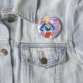 Supergirl Galaxy Ronde Button 5,7 Cm (In situ)
