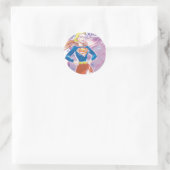 Supergirl Galaxy Ronde Sticker (Tas)