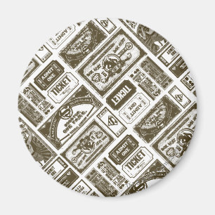 Supergirl Geef één patroon bruin toe Magneet