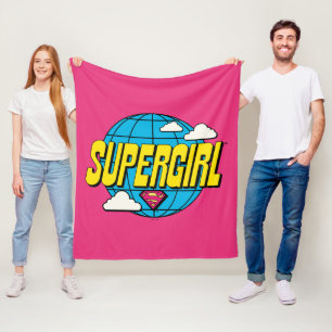 Supergirl Globaal Pop Grafisch Fleece Deken