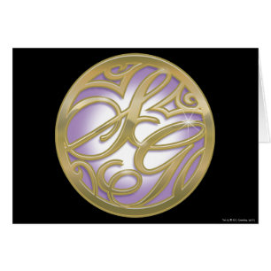 Supergirl Gold en Paarse Logo